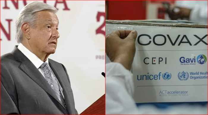 AMLO criticará a Covax por retrasar el suministro de vacunas contra el COVID19