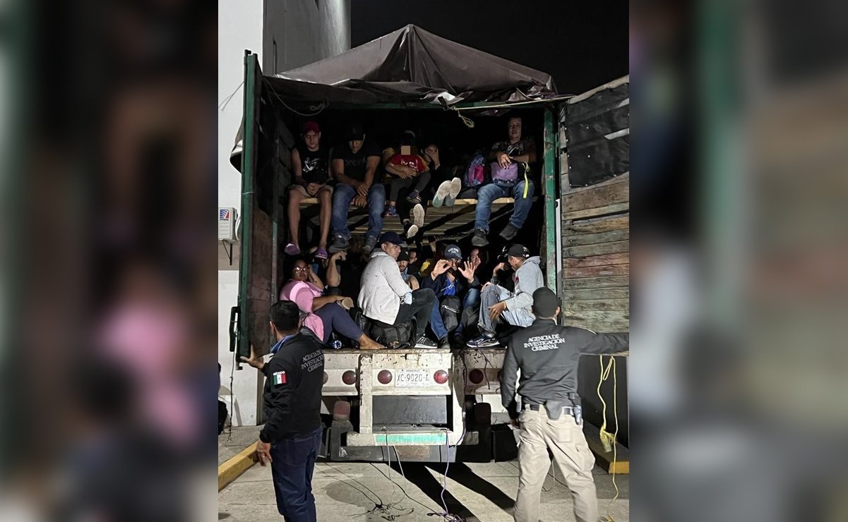 Rescata FGR a 149 migrantes en Tabasco;  detiene a 2 'polleros'
