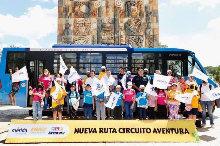 “Circuito Aventura”, Nueva Ruta de Transporte Público Gratuito en Mérida - Diario Cambio 22