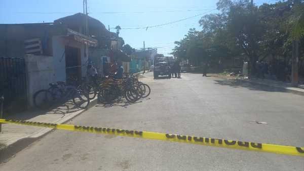 Herida de bala en taller de bicicletas en Playa del Carmen