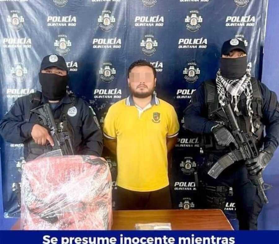 Operación policial en Playa del Carmen resulta en detención de consumidor de drogas