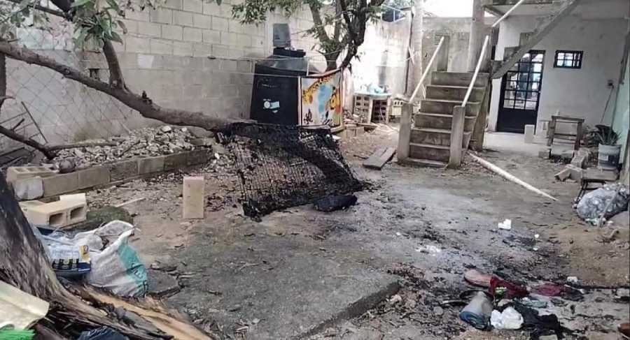 Cuatro menores rescatados de incendio en Playa del Carmen