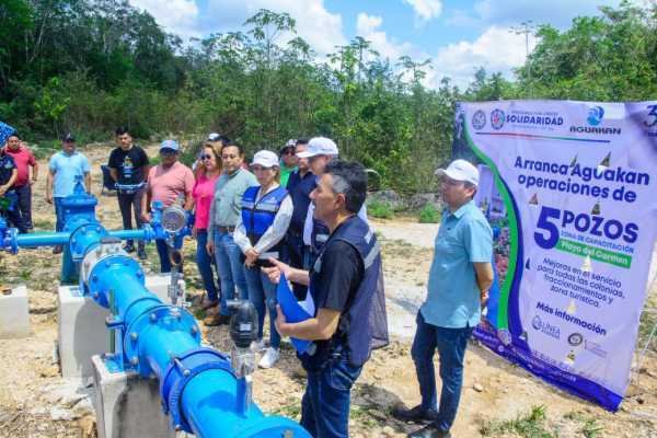 Alcaldesa de Solidaridad inaugura nuevos pozos de captación de agua potable para mejorar el suministro en la ciudad 1 Alcaldesa de Solidaridad inaugura nuevos pozos de captacion de agua potable para mejorar el suministro en la ciudad 1