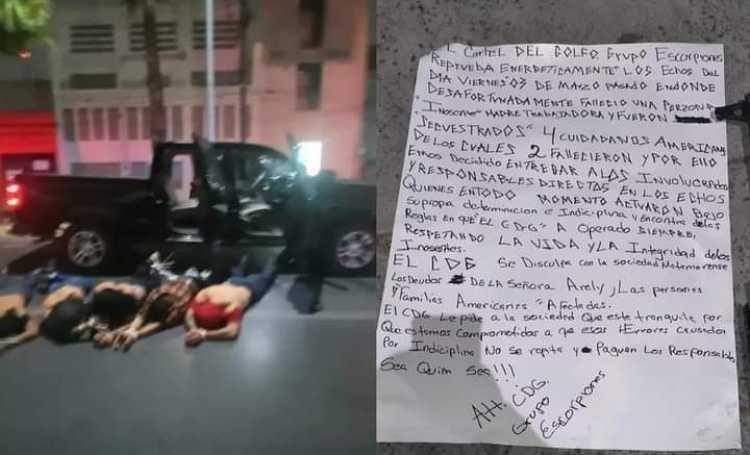 Cartel del Golfo se disculpa y entrega a secuestradores