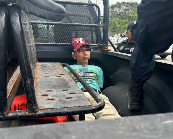 Policia de Solidaridad asegura a nueve personas incluyendo cinco menores en filtro carretero 3 1