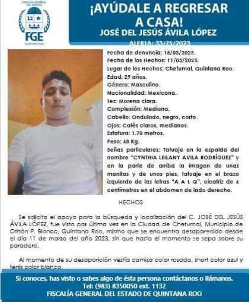 Preocupacion en Chetumal por la desaparicion de dos hombres y el aumento de casos en la zona sur del estado 4 1