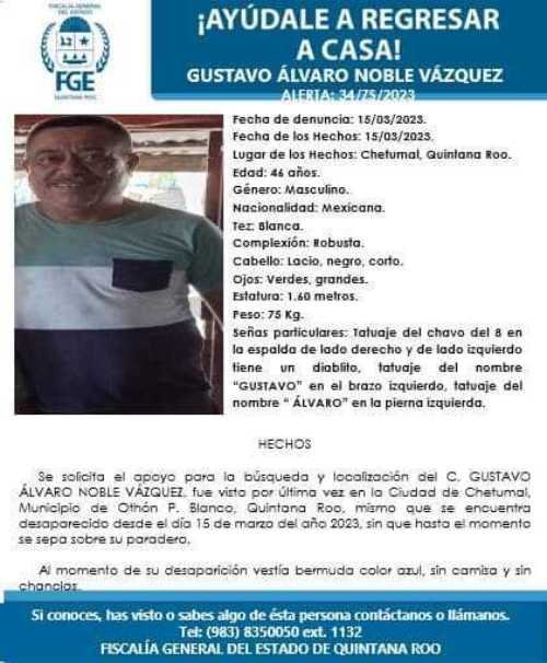 Preocupacion en Chetumal por la desaparicion de dos hombres y el aumento de casos en la zona sur del estado 6