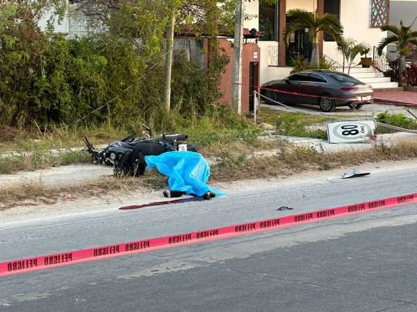 Tragico accidente de motocicleta deja un hombre muerto en Playa del Carmen 1