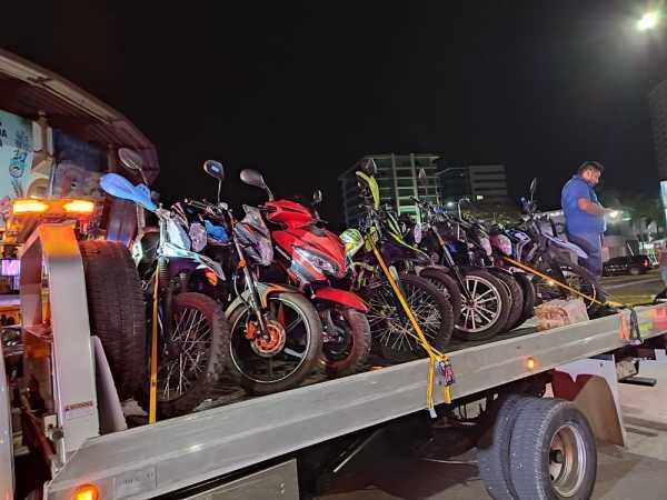Operativo exitoso en Cancun recuperan mas de 30 motocicletas robadas
