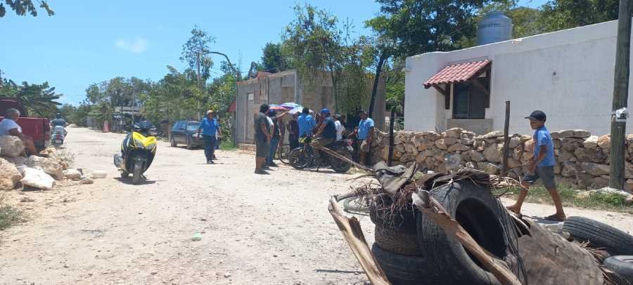 Tercer intento fallido de desalojar un terreno invadido en Tulum