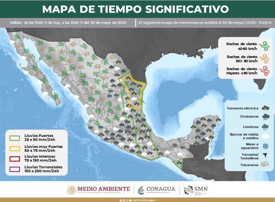 Alerta en Quintana Roo Pronostican lluvias intensas y altas temperaturas 1