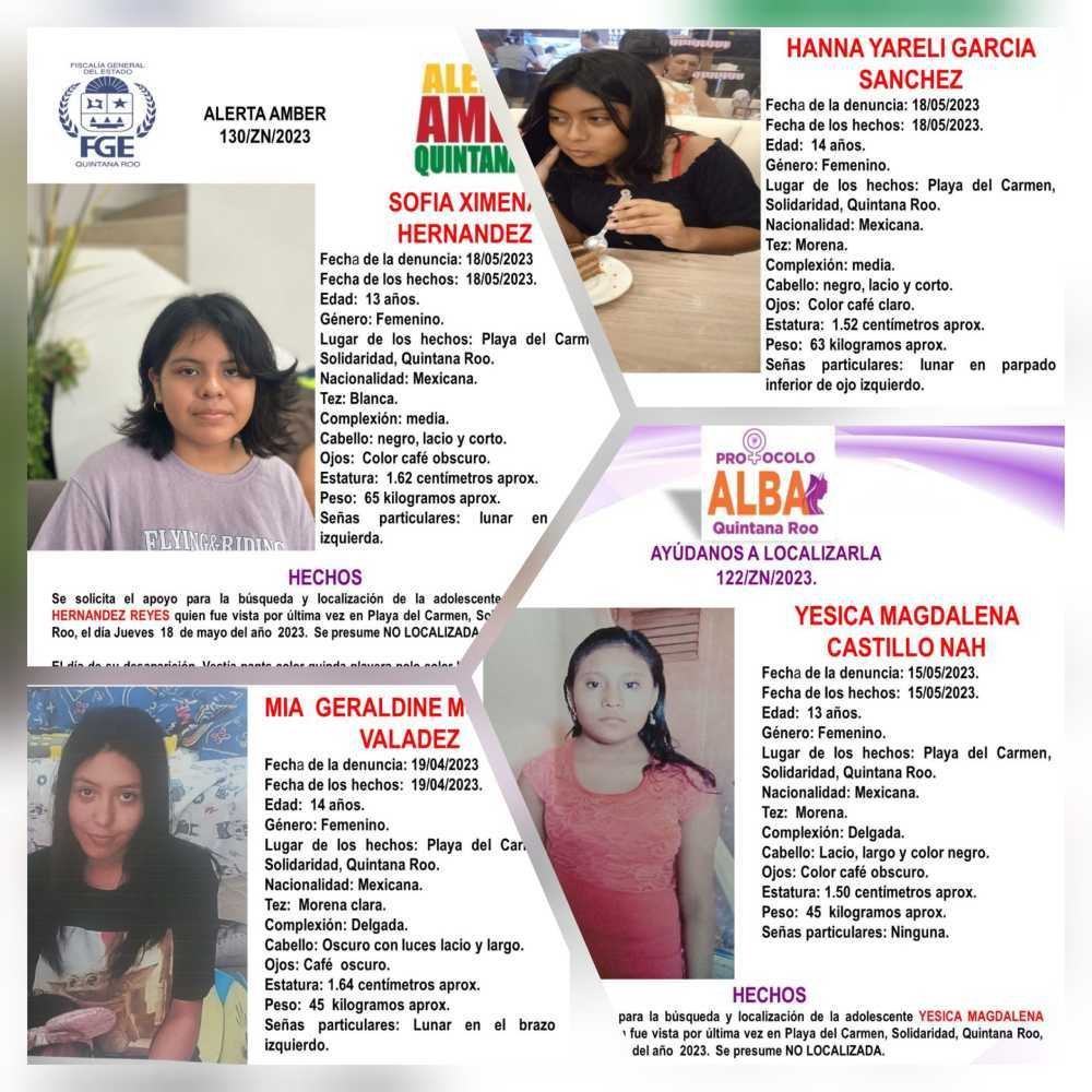 Búsqueda activa de menores desaparecidos en Villas del Sol