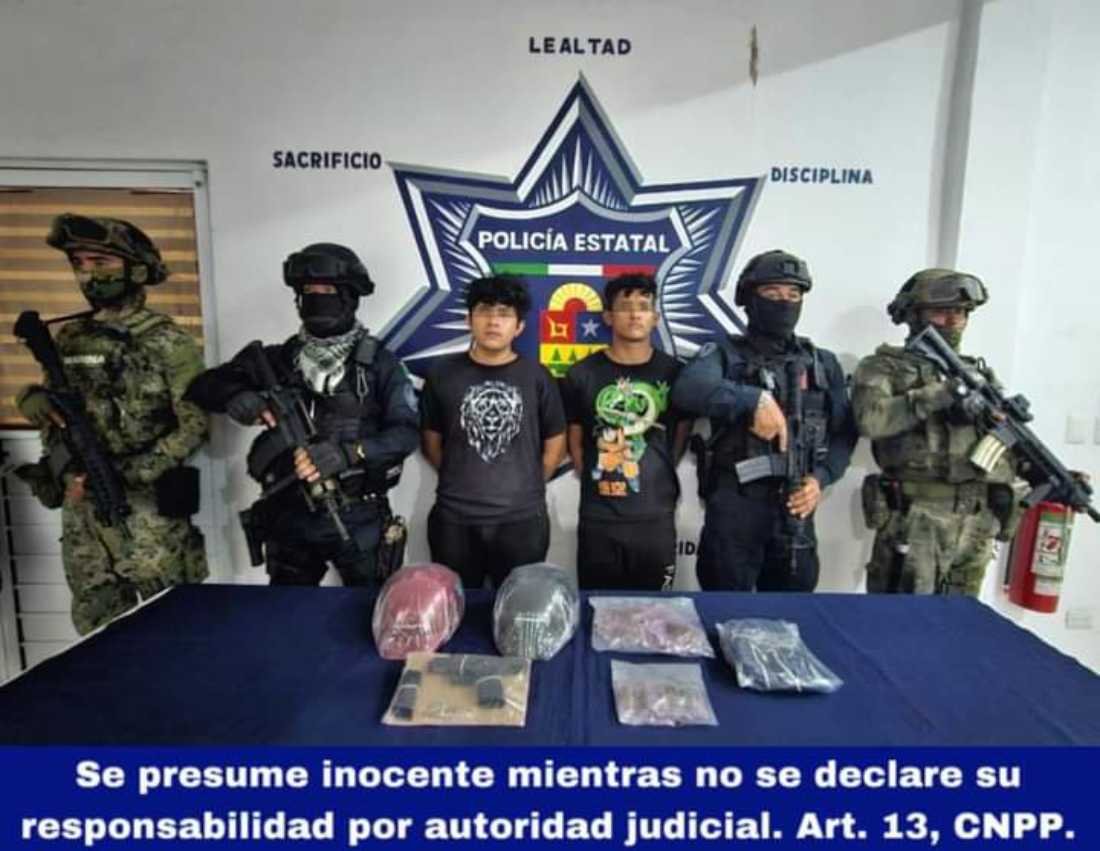 Capturados en Tulum: Detenidos por narcotráfico y posesión ilegal de arma