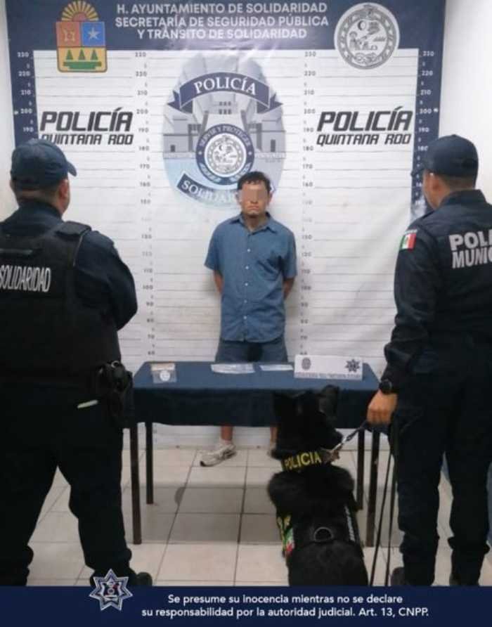 Capturan a tres individuos y decomisan mas de 90 dosis de sustancias ilicitas en Playa del Carmen 1