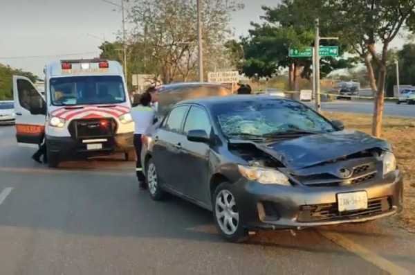 Fatal accidente en el periferico de Merida peaton pierde la vida al intentar cruzar la via 1 1