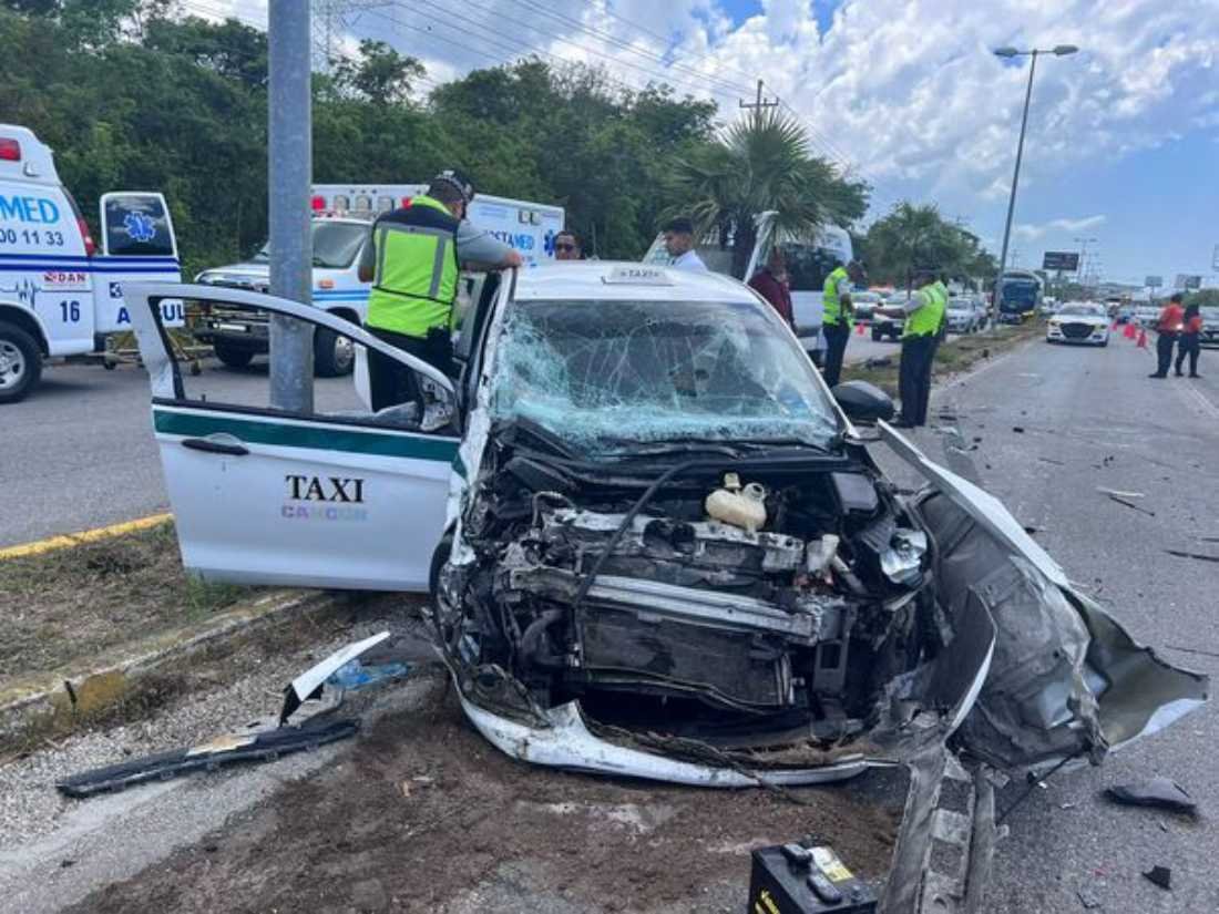 Fatalidad en Puerto Morelos: Fallece mujer a bordo de un Spark en trágico choque múltiple