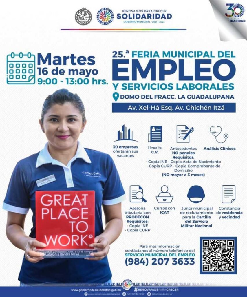 Feria del empleo en Solidaridad busca impulsar el trabajo formal 1