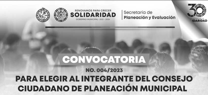 Gobierno de Solidaridad convoca a mujeres para integrar Consejo Ciudadano de Planeación Municipal