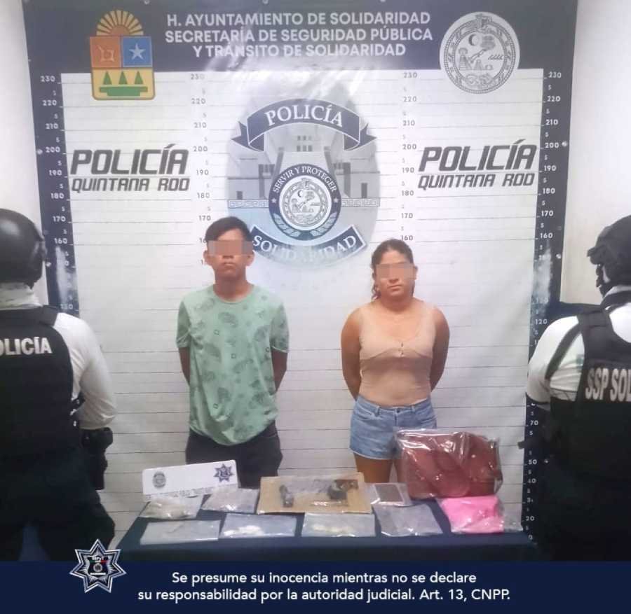 Operativo contra el narcomenudeo en Solidaridad Policia Municipal detiene a 7 personas y asegura armas y drogas 1
