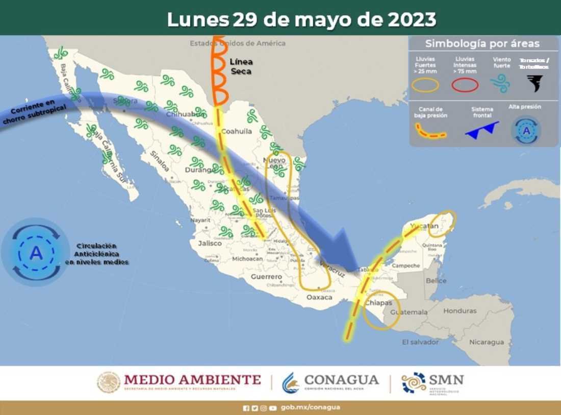 Se esperan lluvias en la tarde para Quintana Roo