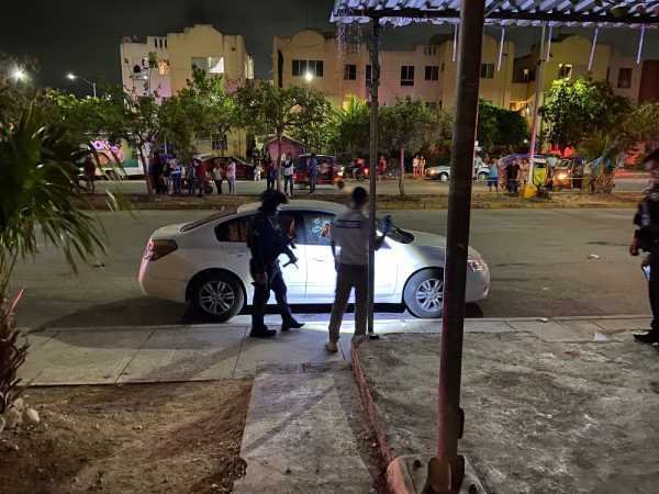 Tragico suceso en Cancun hombre muere a balazos y menor resulta herida en zona residencial 1