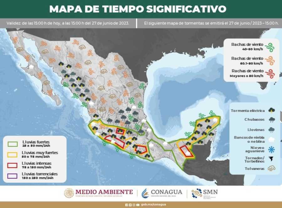 Alerta del SMN: Pronóstico de lluvias intensas en Quintana Roo 1 Alerta del SMN Pronostico de lluvias intensas en Quintana Roo 1