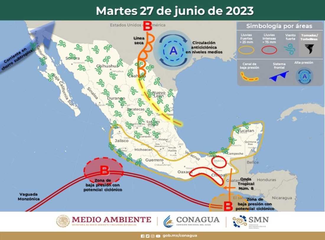 Alerta del SMN: Pronóstico de lluvias intensas en Quintana Roo