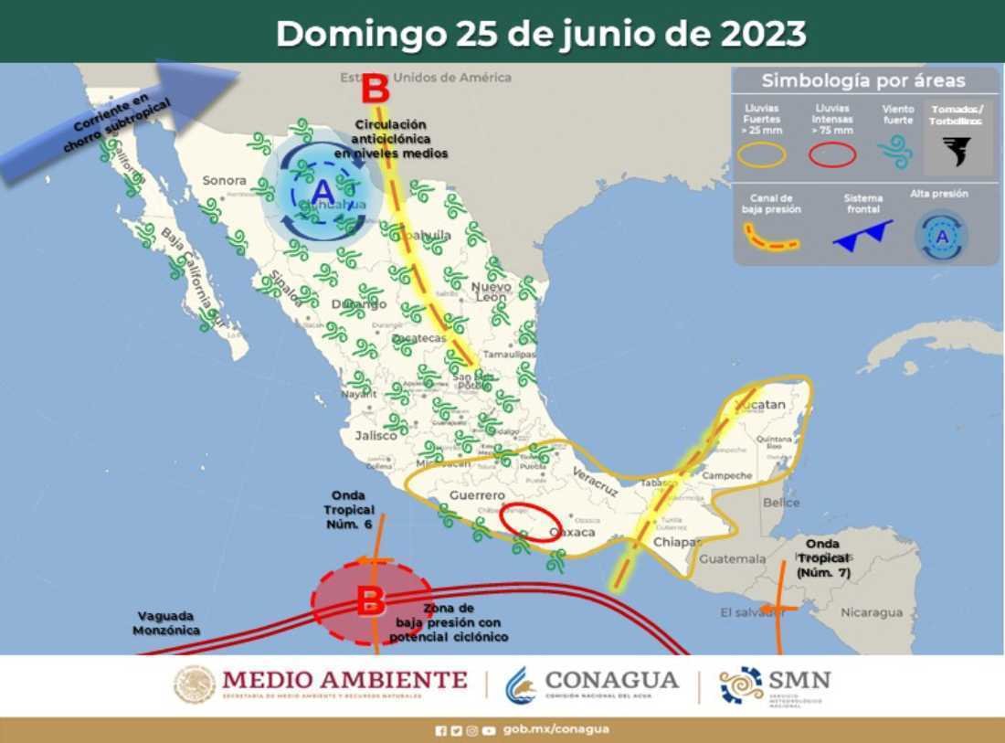 Alerta meteorológica en Quintana Roo: Prevén fuertes lluvias y posibles tormentas eléctricas