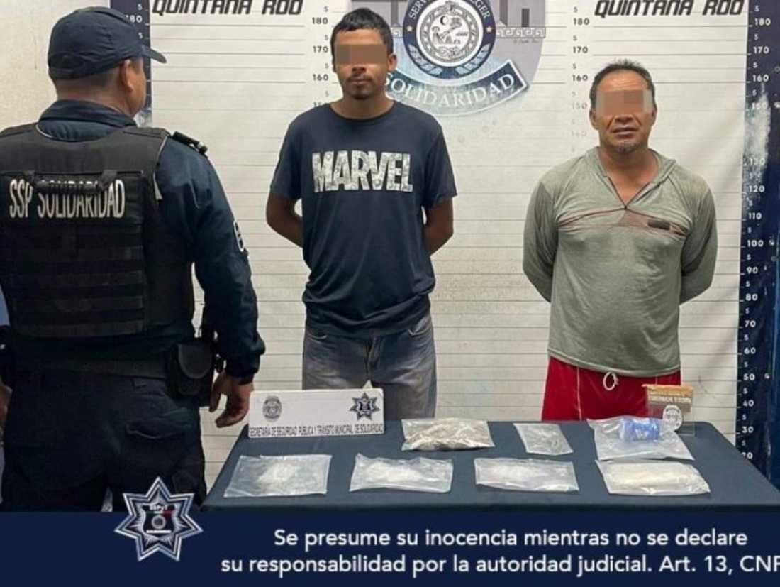Arrestados dos traficantes de drogas en Playa del Carmen