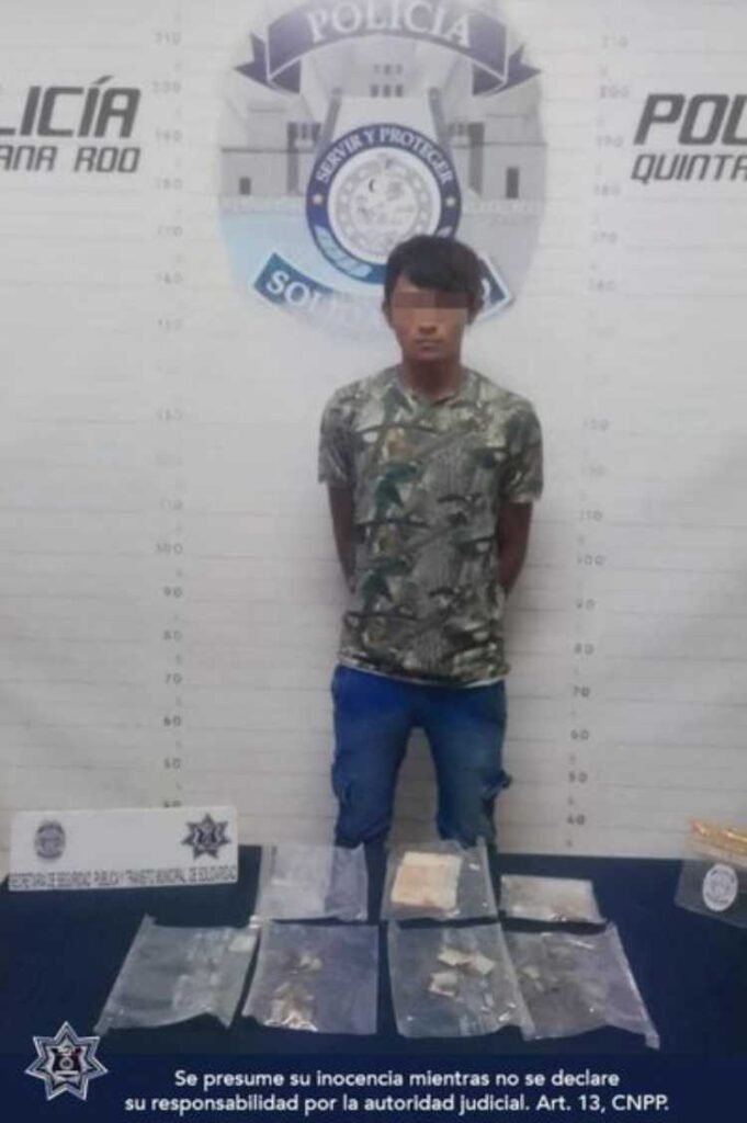 Arrestos por posesion de drogas en Playa del Carmen 1
