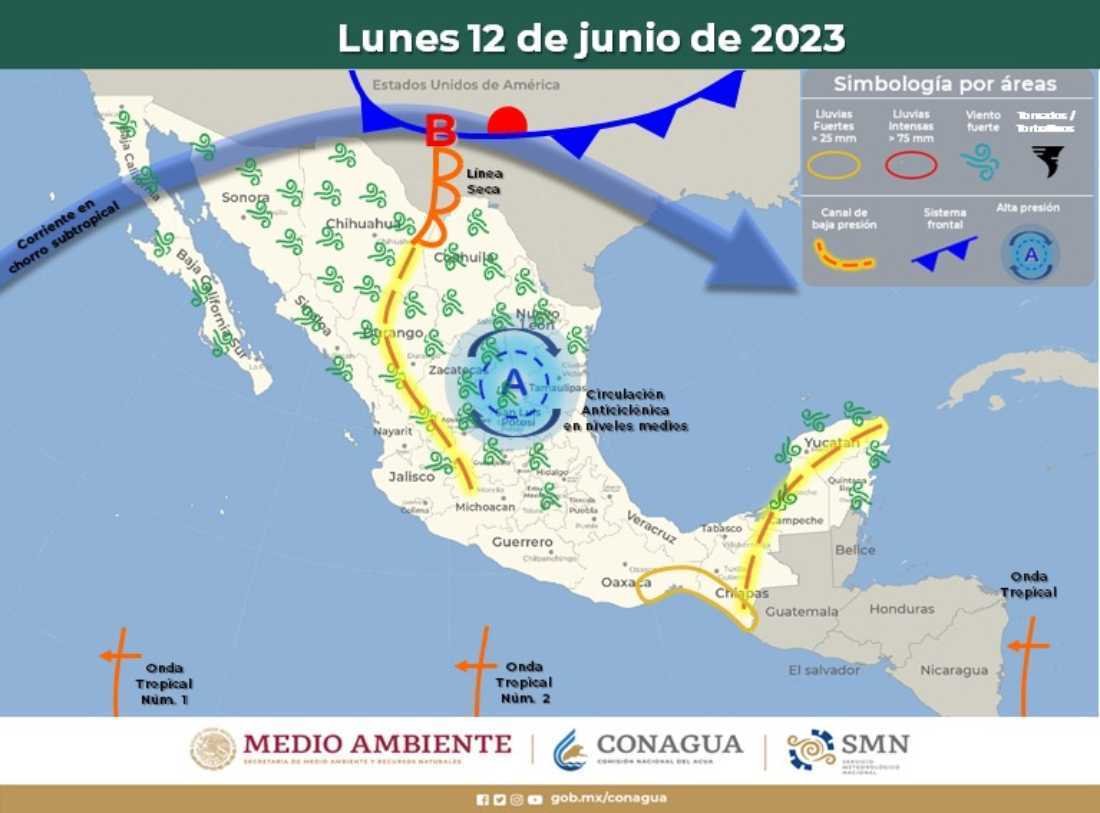 Calor intenso y lluvias abundantes en Quintana Roo