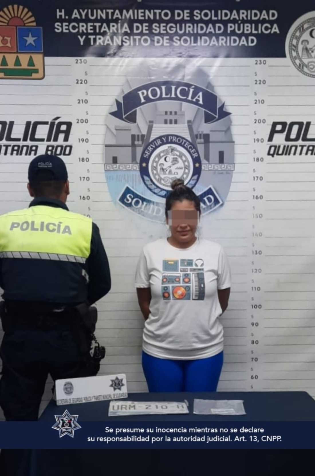 Capturada en Playa del Carmen por Uso de Documentos Falsificados y Placas Adulteradas
