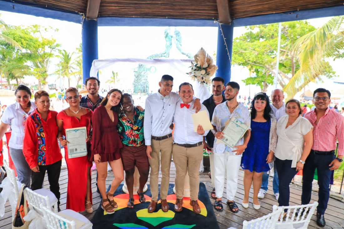 Celebración de Matrimonios Igualitarios 2023: Unión Conjunta en Playa del Carmen