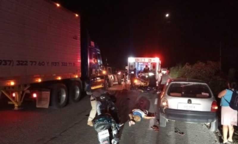 Colision en la carretera Tulum Felipe Carrillo Puerto deja 6 personas heridas 1