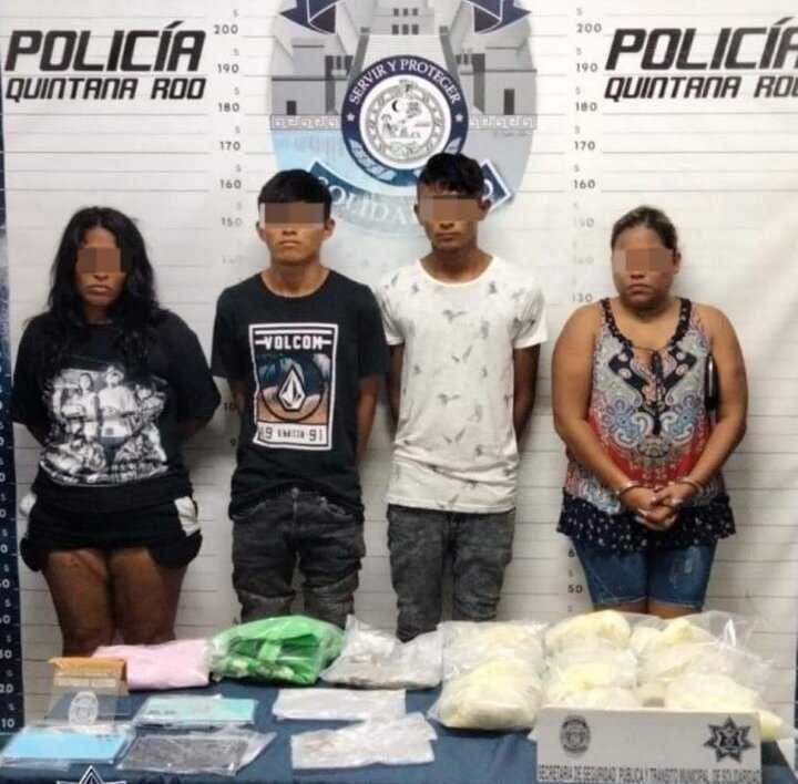 Desmantelan banda de traficantes de drogas en Playa del Carmen con mas de 100 dosis incautadas 1