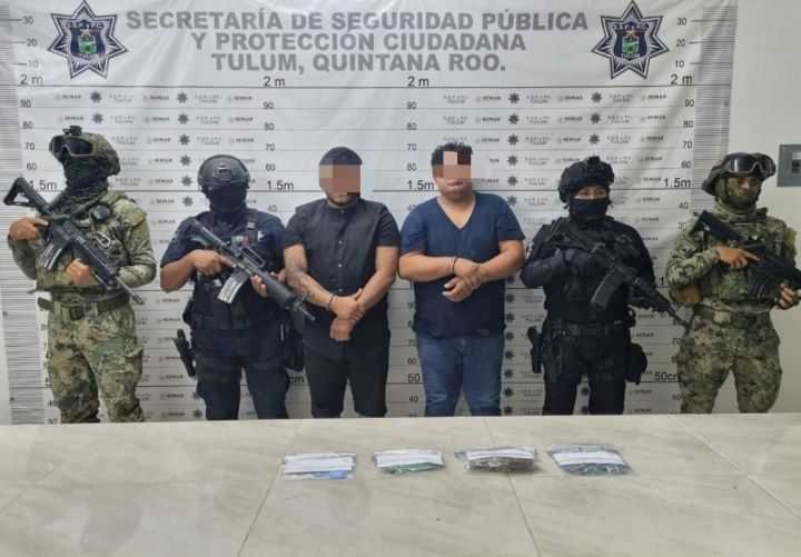 Desmantelan banda de traficantes de drogas en Tulum 1