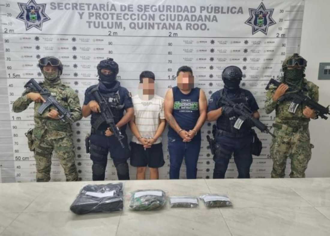 Desmantelan banda de traficantes de drogas en Tulum