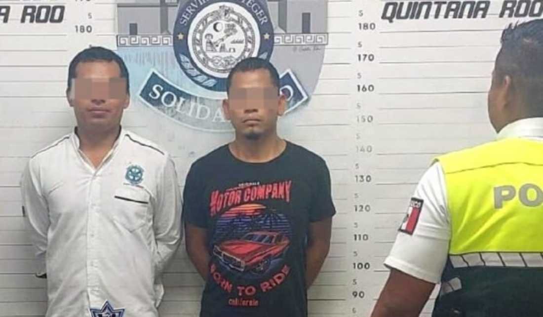 Detenidos dos individuos por agredir a un pasajero en un municipio