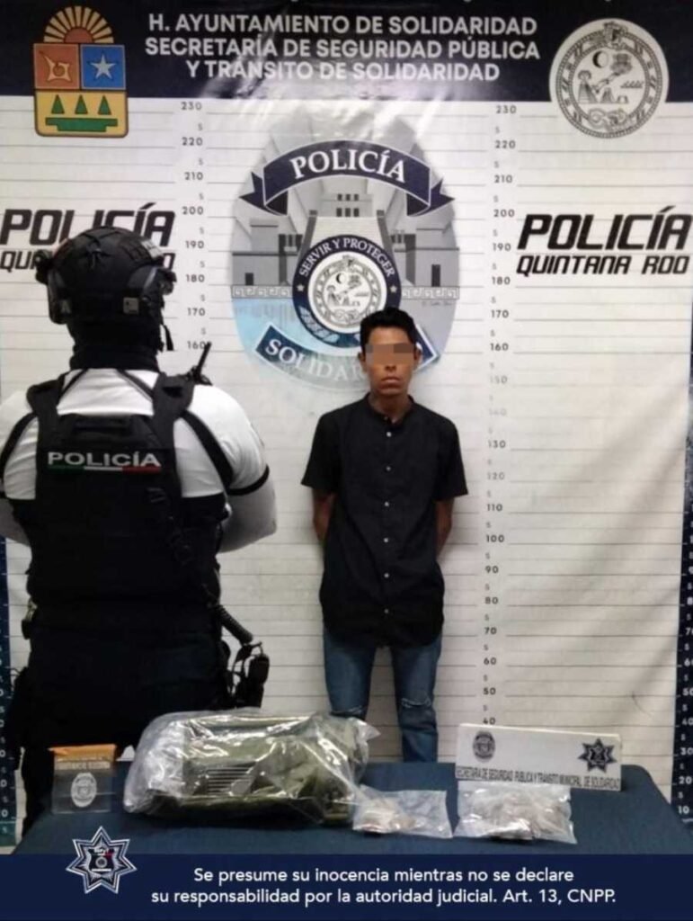 Detenidos en Playa del Carmen por posesion de drogas 1