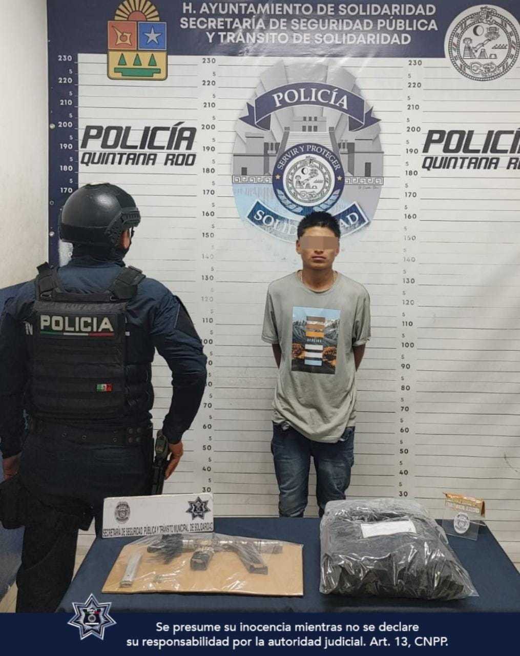 Detienen a individuo armado en Playa del Carmen tras amenazar a la policía