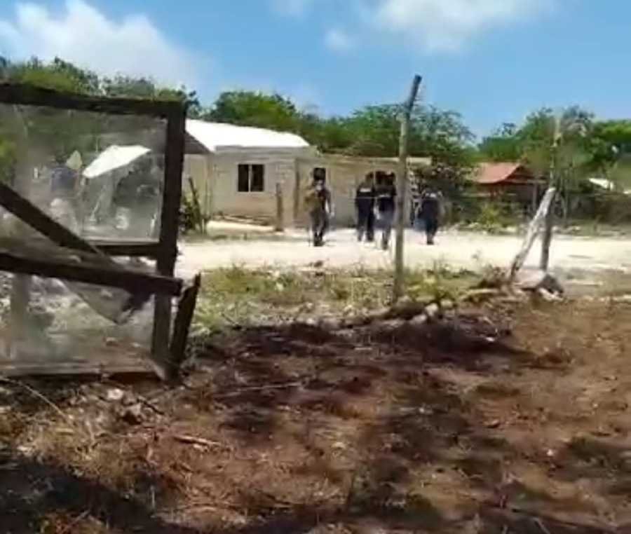 Estudio topografico en Mahahual desencadena despliegue policial 2
