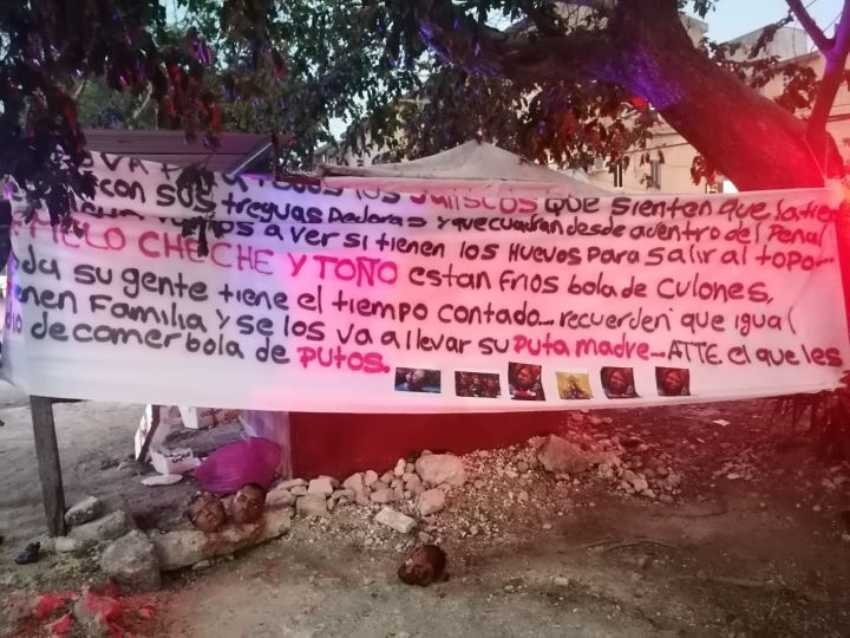 Hallazgo en Bonfil Identifican Cuerpos Relacionados con Cabezas Abandonadas Frente a Base Militar en Cancun 1