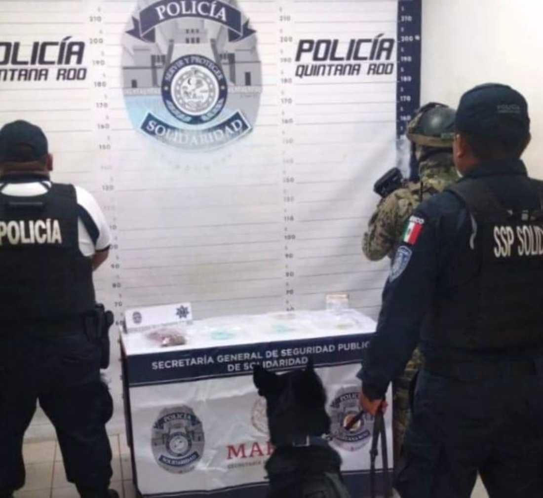 Importante decomiso de drogas en distintas zonas de Playa del Carmen