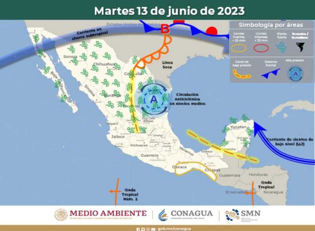Lluvias intermitentes en Quintana Roo