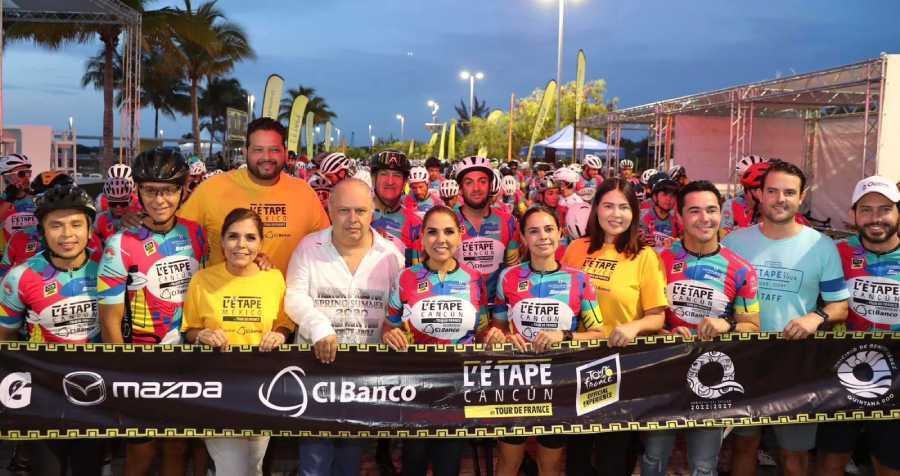 Mara Lezama inaugura la Letape Cancun By Tour de France 2023 un evento deportivo de renombre internacional 1