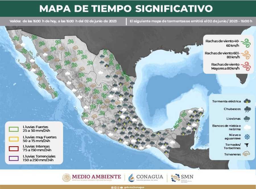 Monitoreo del SMN ante posible formacion de Tormenta Tropical en el horizonte 1