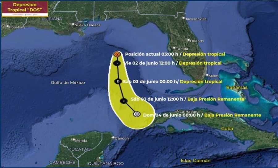 Monitoreo del SMN ante posible formacion de Tormenta Tropical en el horizonte 2