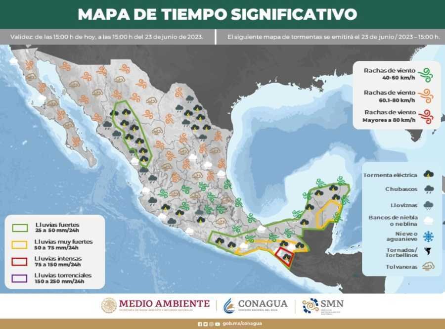 Prevén lluvias en Quintana Roo debido a la llegada de una onda tropical 1 Preven lluvias en Quintana Roo debido a la llegada de una onda tropical 1
