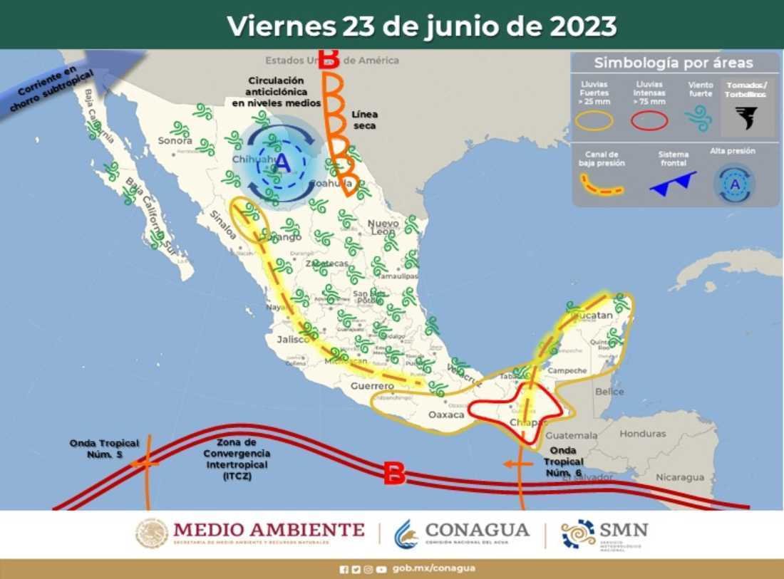 Prevén lluvias en Quintana Roo debido a la llegada de una onda tropical