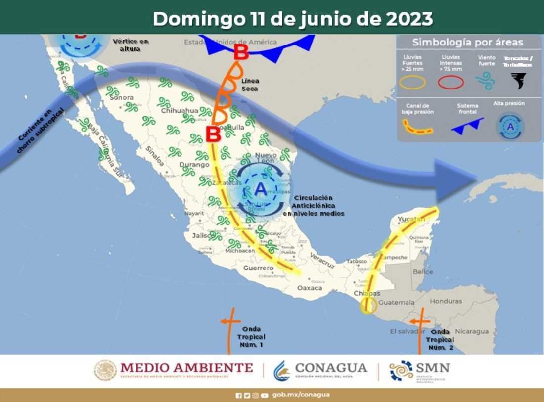 Prevén precipitaciones en Quintana Roo durante las tardes